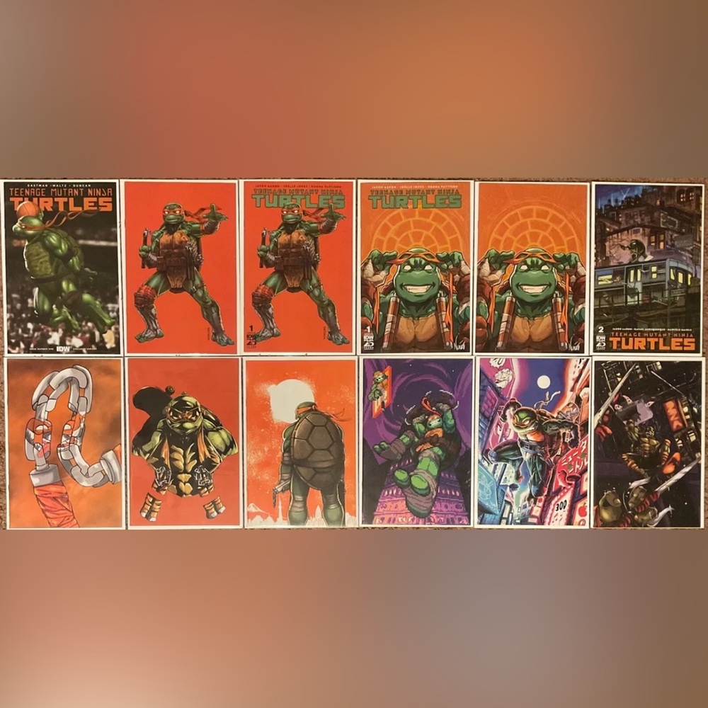 TMNT # 1 SDCC, # 1, 2 NYCC, # 2 8 Bit, TMNT # 2 NYCC 2024 Virgin Variant Poncho